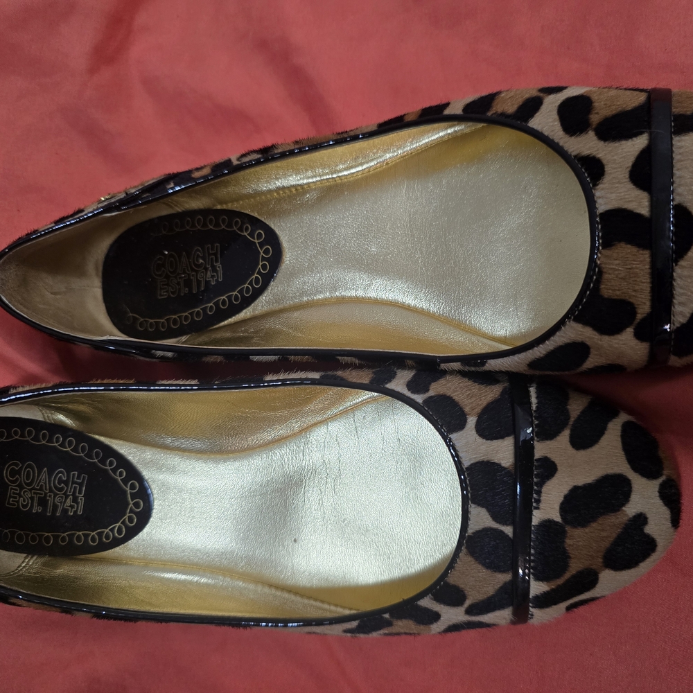 Coach Leopard Print Women's Flats